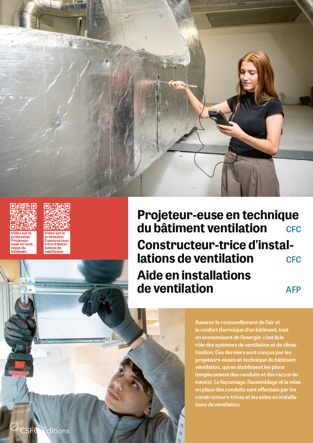 TEST Constructeur/trice d'installations de ventilation, Aide en installations de ventilation
