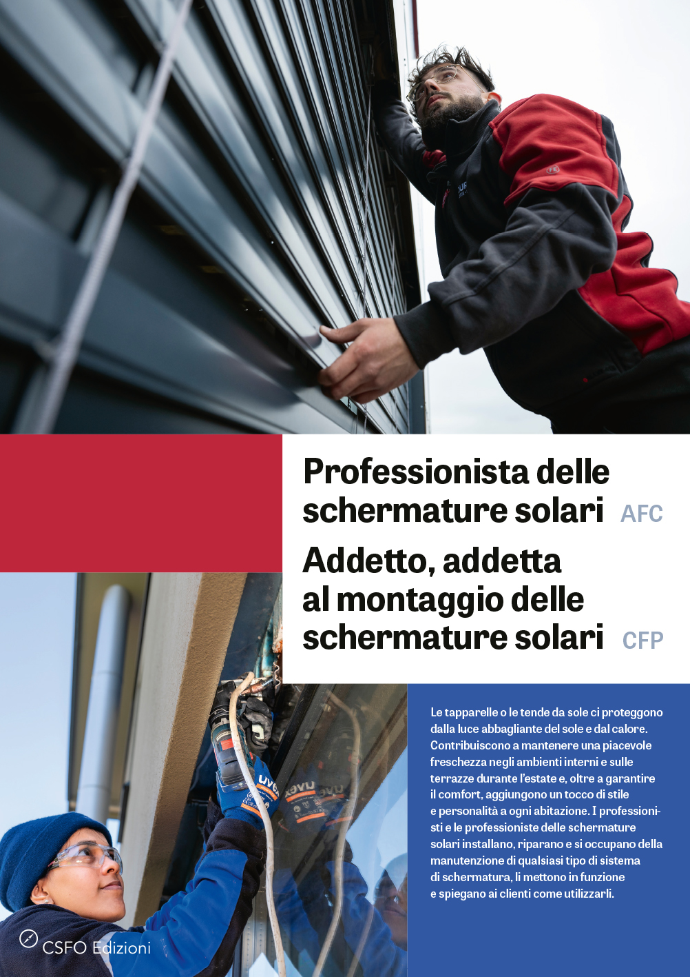 TEST Professionista delle schermature solari, Addetto/a al montaggio delle schermature solari