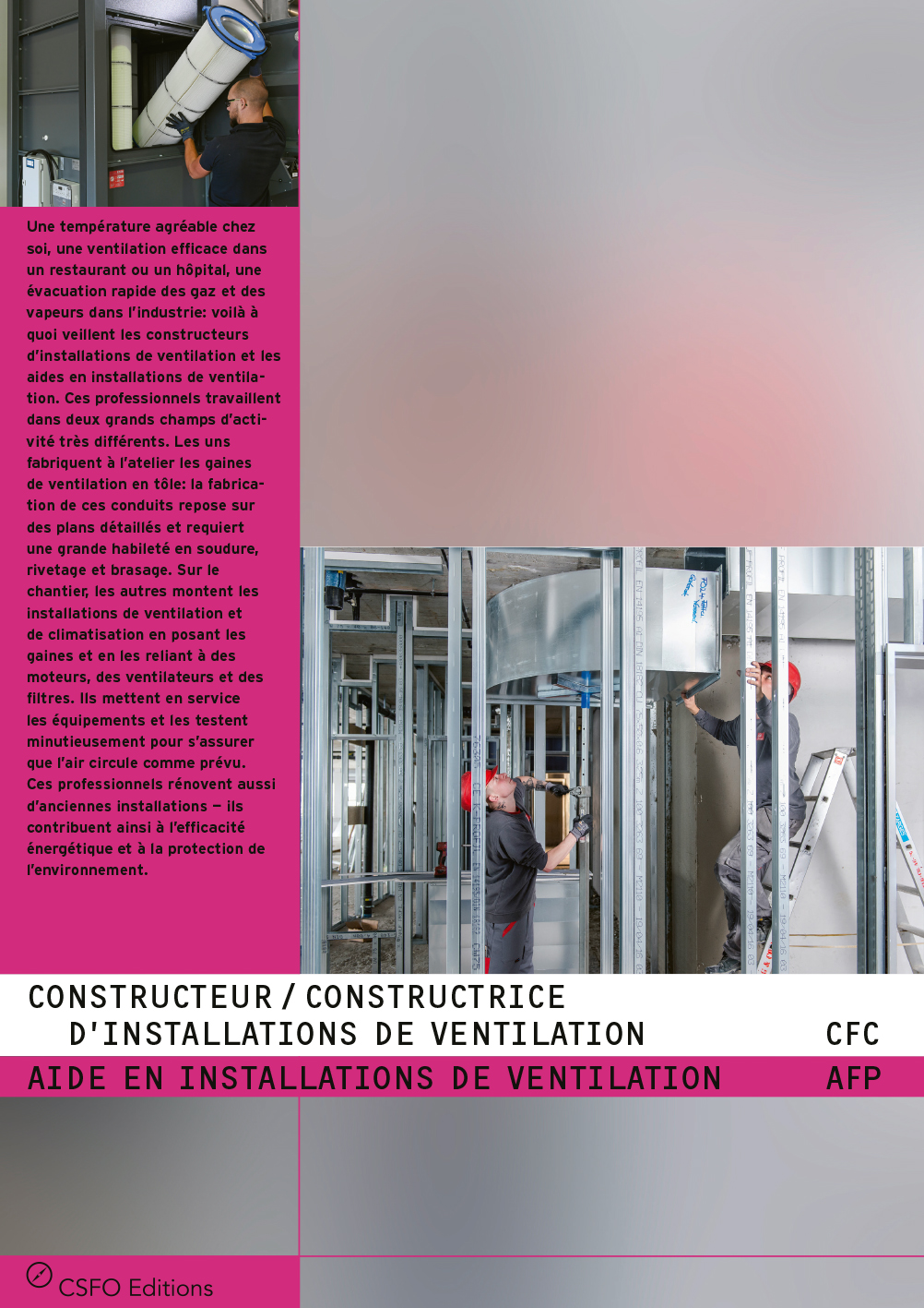 TEST Constructeur/trice d'installations de ventilation, Aide en installations de ventilation