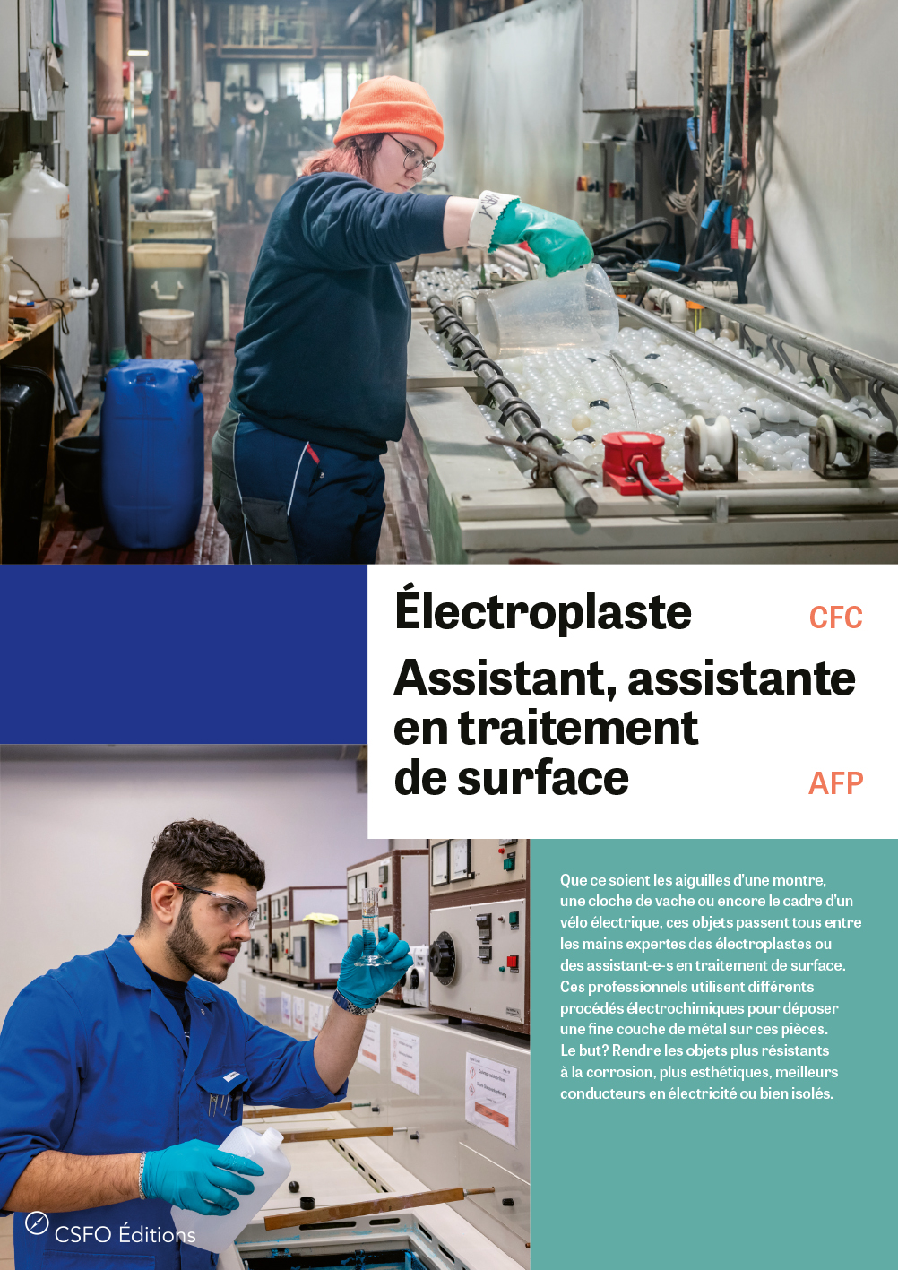 TEST Électroplaste, Assistant/e en traitement de surface