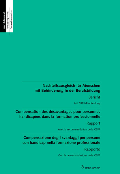 TEST Nachteilsausgleich für Menschen mit Behinderung in der Berufsbildung