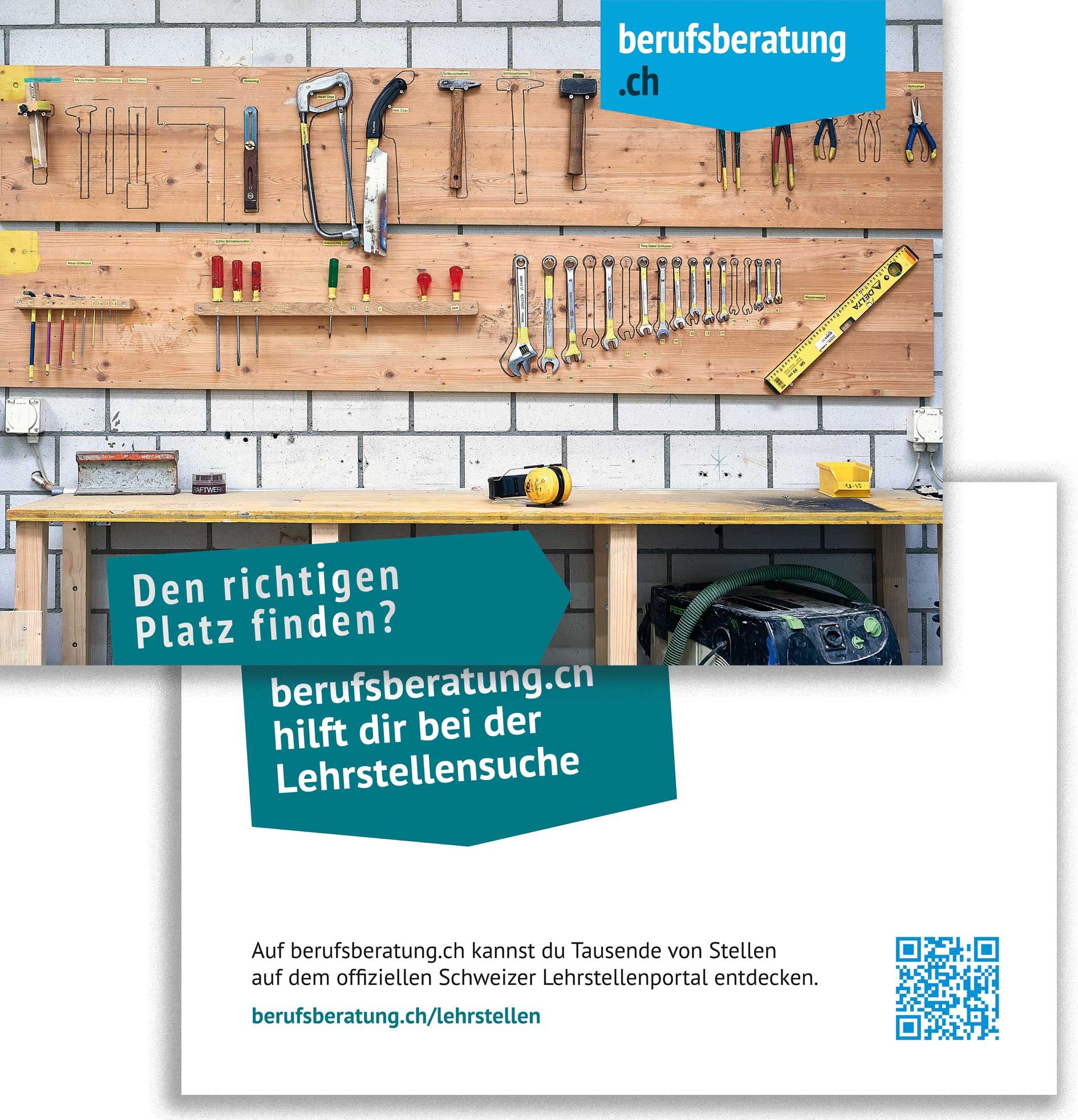 TEST Flyer berufsberatung.ch Lehrstellensuche (Bund à 100 Stk.)
