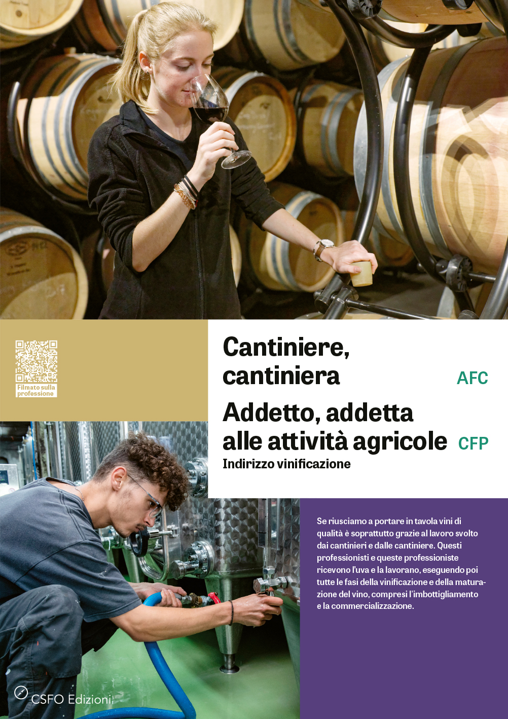 TEST Cantiniere/a AFC, Addetto/a alle attività agricole CFP