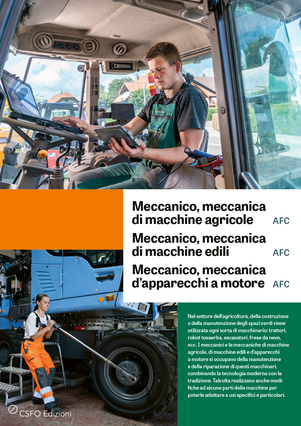 TEST Meccanico/a di macchine agricole, Meccanico/a d'apparecchi a motore, Meccanico/a di macchine edili