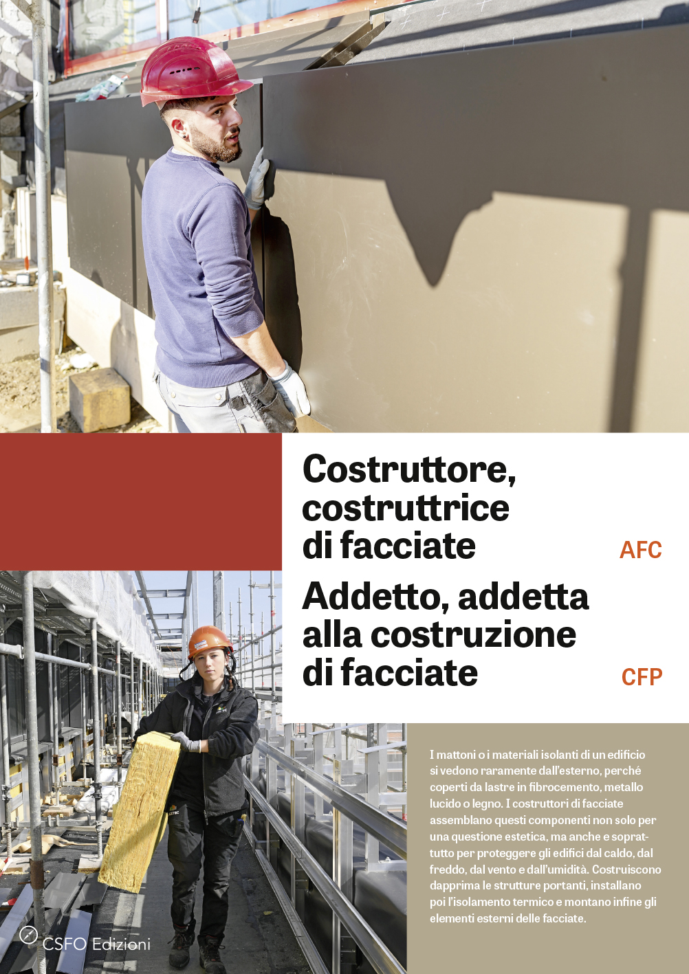 TEST Costruttore/trice di facciate AFC, Addetto/a alla costruzione di facciate CFP