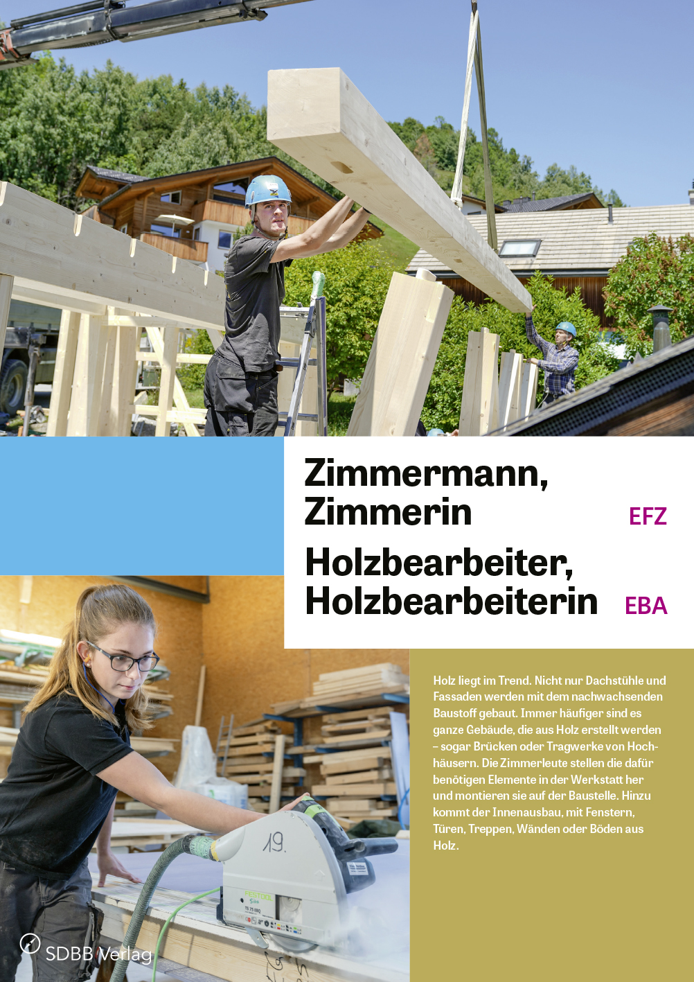 TEST Zimmermann/Zimmerin EFZ, Holzbearbeiter/in EBA