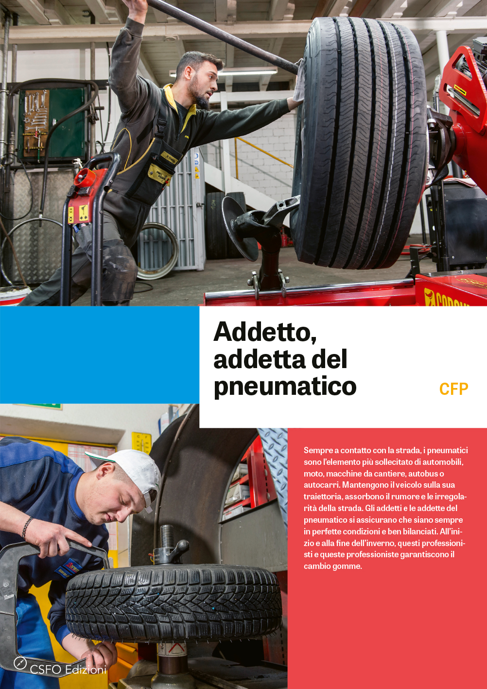 TEST Addetto, adetta del pneumatico CFP